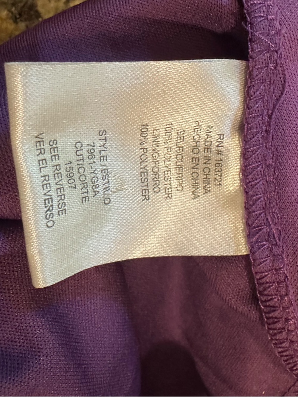 City Studio Purple Glitter Mini Dress - Picture 4 of 7